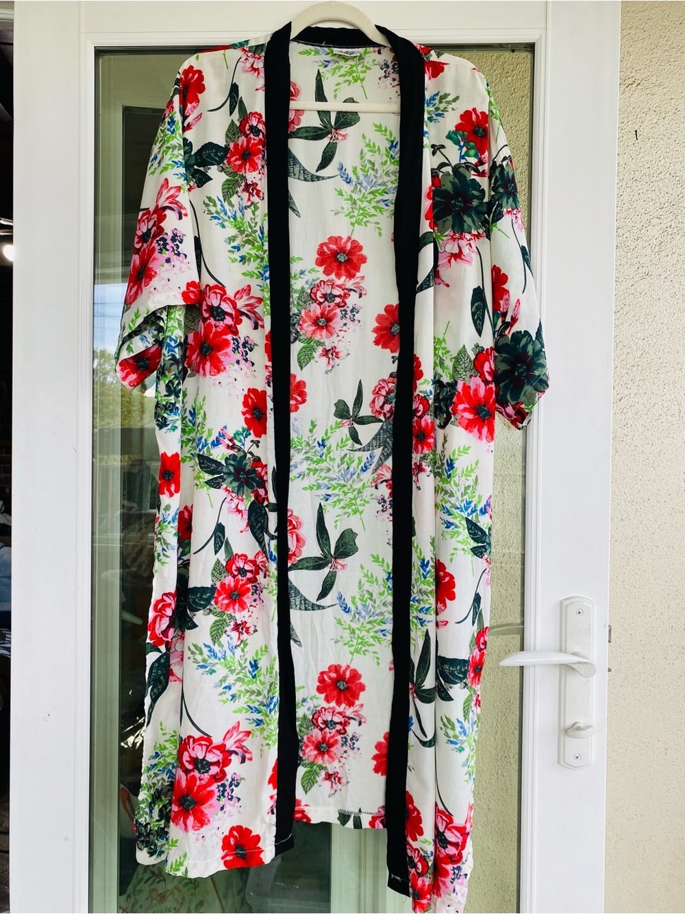 Lulla Collection by Bindya Floral Kimono Duster Cardigan Boho cover up  One Size